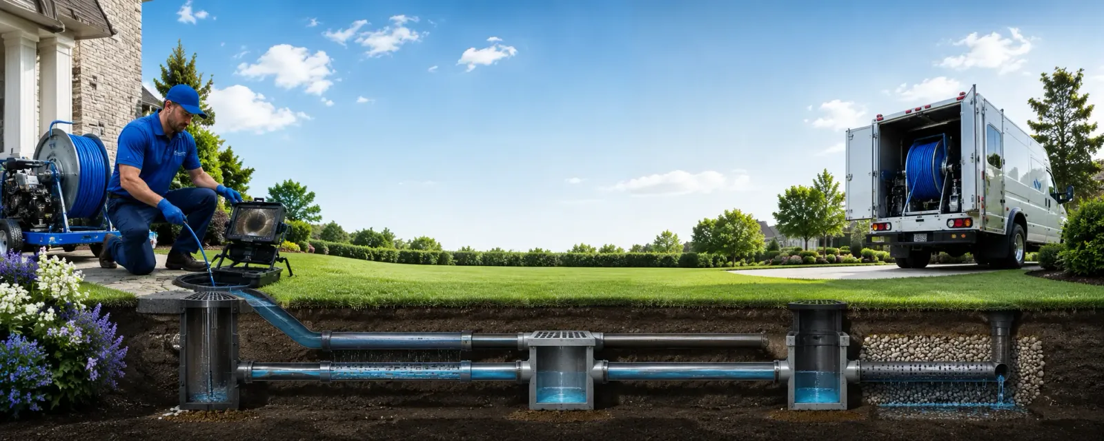 Outdoor drain cleaning information for San Marino, CA